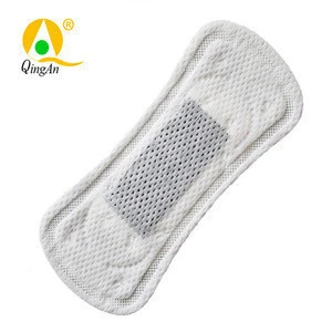 High quality super soft all cotton panty liners with black strip suppliers