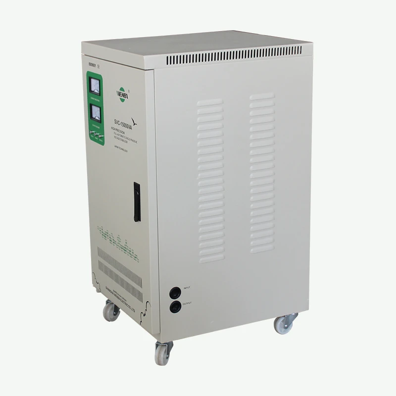 High Quality SVC 15000VA Single Phae High Accuracy Full-Automatic AC Voltage Stabilizer