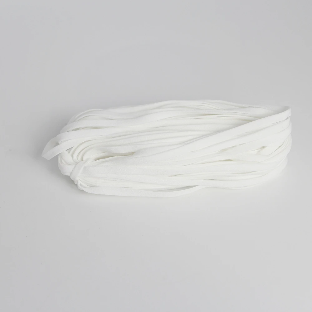 High Quality White Disposable Elastic Ear Loop String Rope Elastic Earloop
