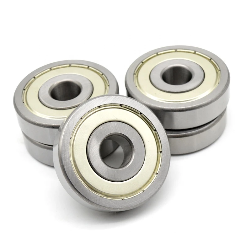 High speed skateboard small miniature GCR-15 carbon steel ABEC precision deep groove ball bearing