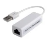 High speed white USB 2.0 to RJ45 Lan 100Mbps Network fast Ethernet Adapter Card For PC