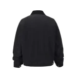 High Street Vintage Winter Bomber Jacket with Turn-Down Collar washed 100% Cotton Loose Fit Canvas Zipper work jacket