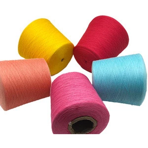 High Strength Top Dye Semi-worsted 2/28 95% Cotton 5% Cashmere  Yarn
