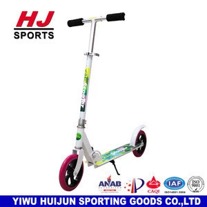 HJ-F095 HUIJUN 100% Aluminum Two big wheels stunt foot kick foldable Kids Scooter
