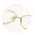 Import HJ Polygonal Metal Frame Glasses Flat-light Myopia Glasses Women Eyeglasses with Metal Star Pendants from China