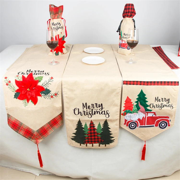 holiday large extra long christmas 14*74 inch table runner