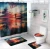 Import Home Decor Toilet Lid Cover Bath Mat Non-Slip Rug Sea Sight Waterproof Bathroom Set Shower Curtain For Home Bathroom Accessories from China