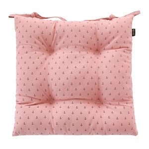 Home decoration cotton and polyester fabric cosy 40x40cm square seat cushion