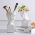 Import Home Decoration Resin Vase Art Head Statue Makeup Brush Holder Sculpture 100% Safe for Srtists from China