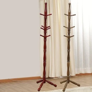 Home Tree Wood Clothes Coat Hanger Stand