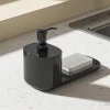 Hot Custom Logo Press Pump Bathroom Cleaning brushes Sponge Foam liquid soap dispenser bottle automatic for sink kitchen