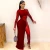 Import Hot ironed diamond one piece jumpsuit skirt woman club See-Through Slim elegant women party sexy evening dresses from China