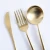 Import Hot sale 18/8 4pcs stainless steel  gold cutlery set portuguese design flatware for wedding party from China