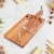 Import Hot sale 3pc cheese bamboo board and knife set with wood handle from China