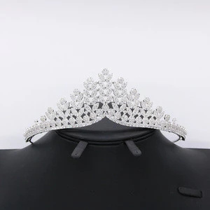 Hot sale birthday party cake topper decoration Tiara / princess crown for wedding and