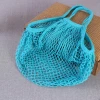 Hot Sale Canvas String Bag Shopper Tote Mesh Net Woven Cotton net Bags
