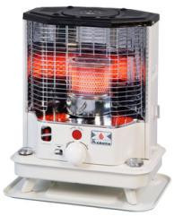 burning kerosene heater indoors