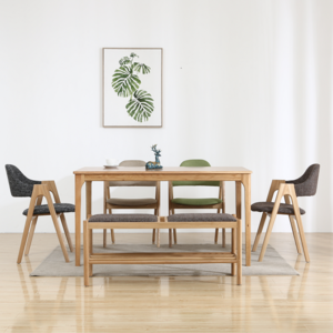 Hot sale modern solid wood dining room furniture white oak dining chair