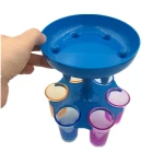 Hot Sale Shot Liquid Dispenser 6 Shot Glass Water Juice Drink Dispenser 6 Shot Glass Dispenser