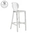 Import hot sale simple design chrome finished stainless steel metal high bar chair from China