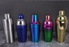Hot Sales Rainbow Stainless Steel  Martini Cocktail Shakers