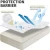 Import Hot sell on Amazon OEM ODM quilted 100% waterproof mattress cover, hypoallergenic bugs bedding mattress protector from China