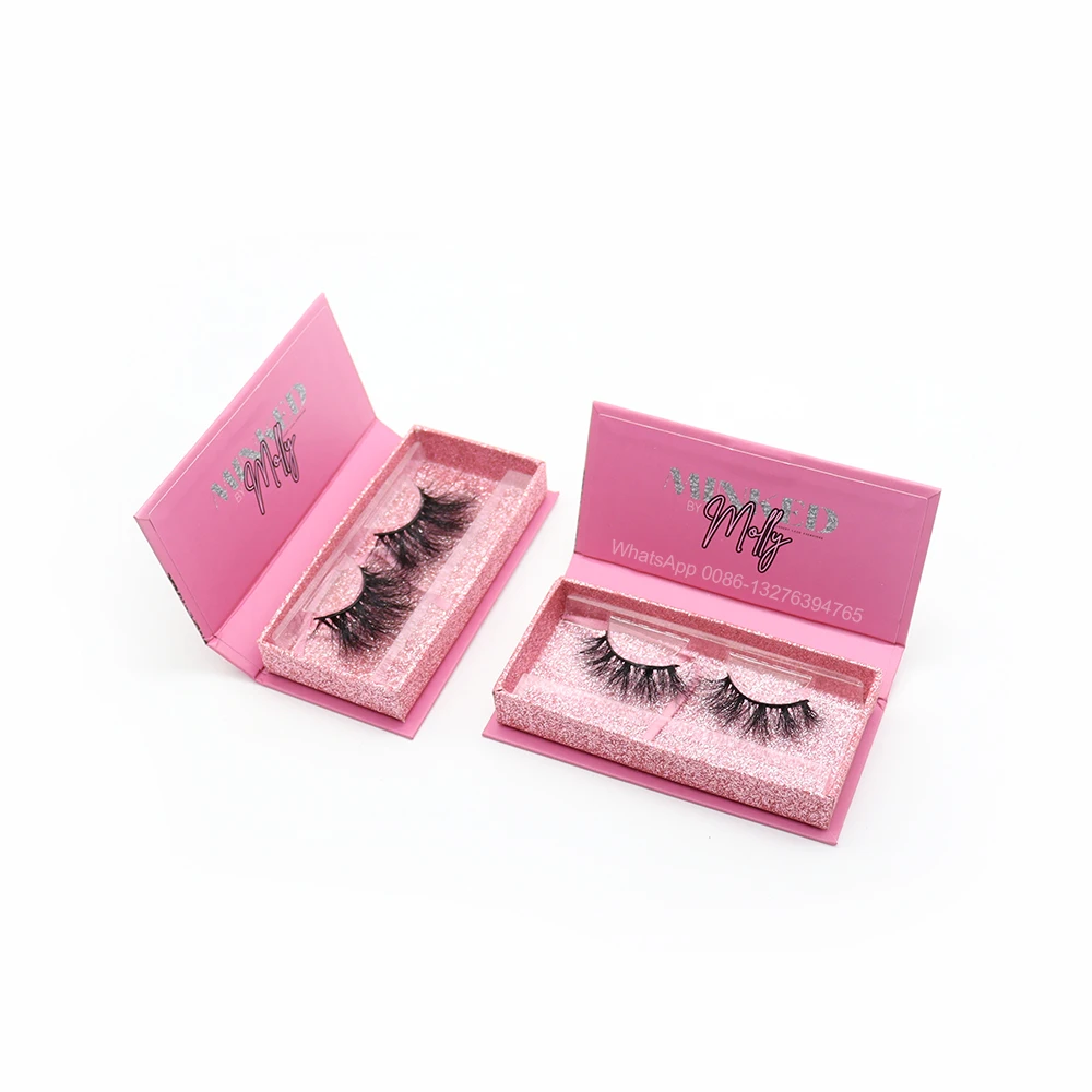 Hot Sell Pink Burn Book Eyelash Case Wholesale Mink Lashes 3D Mink Eyelashes 100% Cruelty free Lashes Custom Lashbox Packaging