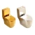 Import Hot selling bathroom wc porcelain gold luxury sanitaryware toilet gold toilet seat golden commode prices from China