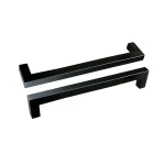 Hot selling  cabinet Furniture  black square stainless steel handle