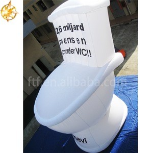 Hot-selling inflatable toilet advertisement white giant toilet outdoor advertisement
