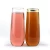 Import Hot Selling Product Plastic Unbreakable Stemless Champagne Flute Glass with Gold Stamping Rim from China