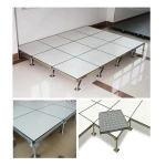 Hot selling PVC veneer server room access raised flooring tiles