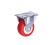 Hot style high quality White/red 1.5/2 inch PP Light duty  plastic fixed caster wheel