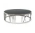 Import Hotel Coffee table in marble top gold steel frame from China