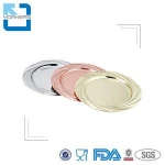 Hotel Dessert Dishes Plate Stainless Steel Dinner Charger Plates