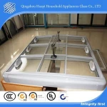 Huayi curved sliding glass top for Island Display Freezer
