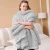 i@home Oeko-tex Hand knitted soft merino wool super chunky knit blanket hotel