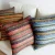 Import i@home Without core ethnic style gilded striped linen print pillow cushion cover for sofa from China