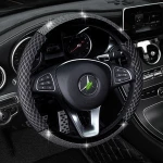 Ice wire steering wheel cover BlingBling rhinestone is fresh and breathable Crystal steering wheel cover