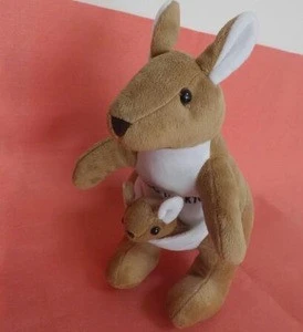 ICTI china factory wholesale Australia inflatable kangaroo skin meat plush stuffed toys for kids 2018