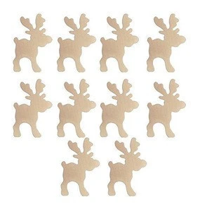 In Abundant Supply FSC BSCI SA8000 Wooden Christmas Home Reindeer Decorations