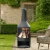 Import In stock metal corten steel outdoor fire pit wood burning Beer Bottle patio fire pit for backyard from China
