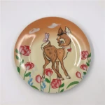 Indian 7 Inch Custom Printing Ceramic Dinner Plate