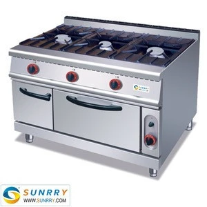 Industrial gas range with gas valve for gas cooker hob (SUNRRY SY-GB700TB)