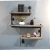 Import Industrial iron furniture wood wall decorative corner rustic metal pipe shelf bookcase from China