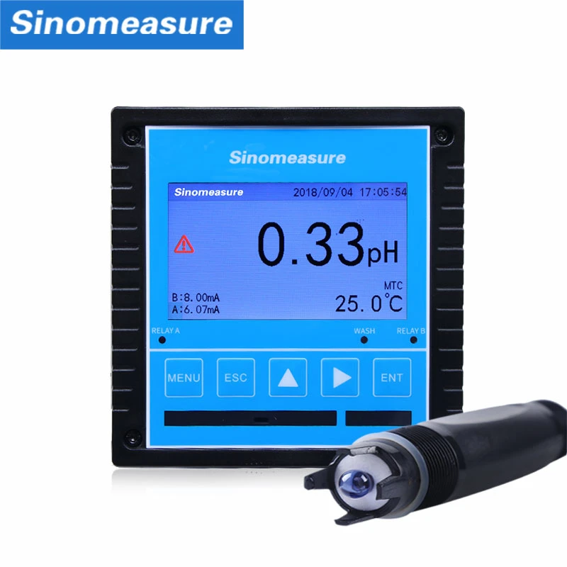 Industrial online ph water tester tds digital lcd ph meter and ec transmitter with ph sensor 4-20ma price