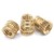 Import Insert knurled nuts brass hot melt Inset nuts heating molding copper thread Inserts nut from China