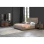 Import Italian Led Mirror Velvet Black Wood Complete Luxury Home Furniture Bedroom Set from China