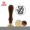 jinyuan office wax stamp with copper head wooden handle
