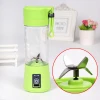 Juicer Cup, Portable juice Blender, Household Fruit Mixer Four Blades in 3D, 380ml  jucing Machine with USB Charger cable